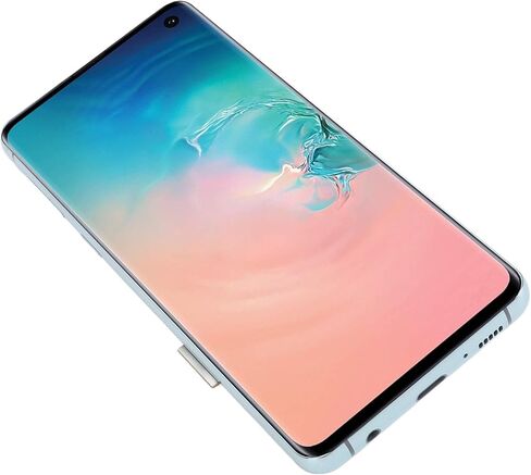 شاشة OLED تعمل باللمس محول رقمي لاستبدال مجموعة شاشة اللمس للهاتف الخلوي SM S10، مع وظيفة بصمة الإصبع وأدوات إصلاح، 6.1 بوصة (فضي) in Saudi Arabia