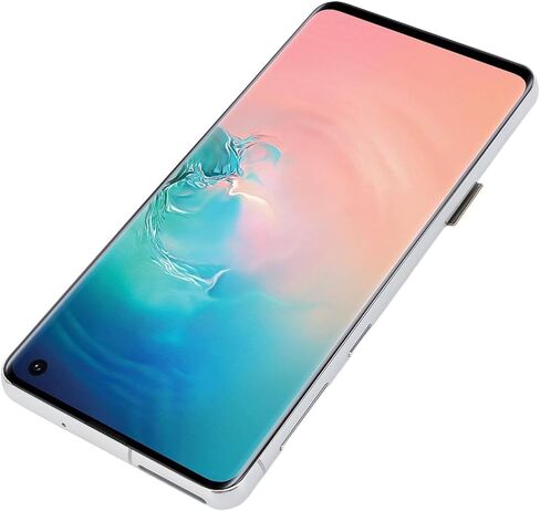 شاشة OLED تعمل باللمس محول رقمي لاستبدال مجموعة شاشة اللمس للهاتف الخلوي SM S10، مع وظيفة بصمة الإصبع وأدوات إصلاح، 6.1 بوصة (فضي) in Saudi Arabia