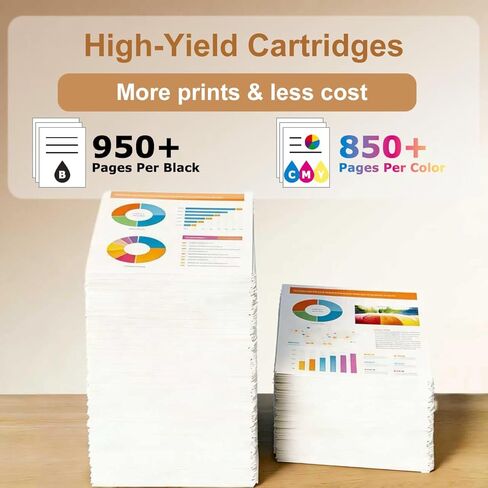 خراطيش حبر 902XL متوافقة مع خراطيش الحبر HP 902 XL حزمة كومبو حبر 902 xl تعمل مع HP OfficeJet Pro 6978 6968 6963 6964 6962 6950 6954 6951 6960 6975 6956 6961 طابعة سوداء C/M/Y (4 عبوات) in Kuwait