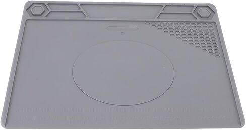 Heat Insulation Silicone Repair Mat with Scale Ruler and Screw Position Anti Slip Multifunctional for Soldering Iron Phone Computer Repair Damage 932℉ Caused Temperature in Saudi Arabia