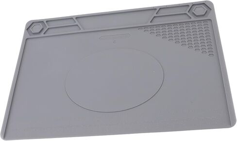 Heat Insulation Silicone Repair Mat with Scale Ruler and Screw Position Anti Slip Multifunctional for Soldering Iron Phone Computer Repair Damage 932℉ Caused Temperature in Saudi Arabia