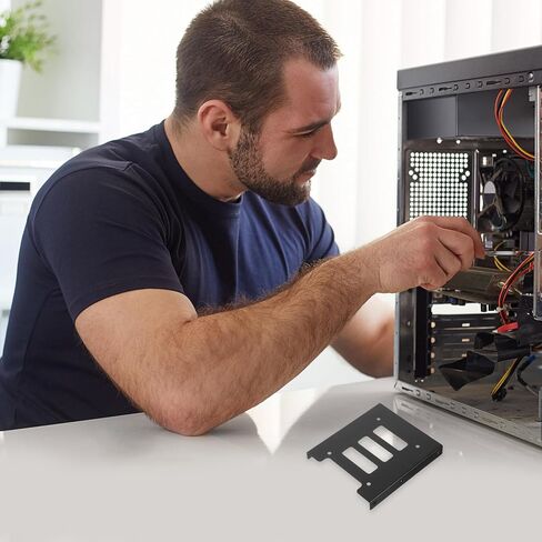 12 قطعة من 2.5 بوصة إلى 3.5 بوصة SSD إلى حامل تثبيت القرص الصلب، صينية محول للكمبيوتر المكتبي، محول خليج محرك الأقراص الداخلي المتوافق مع Sata SSD in Kuwait