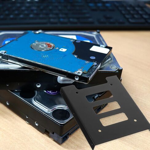 12 قطعة من 2.5 بوصة إلى 3.5 بوصة SSD إلى حامل تثبيت القرص الصلب، صينية محول للكمبيوتر المكتبي، محول خليج محرك الأقراص الداخلي المتوافق مع Sata SSD in Kuwait
