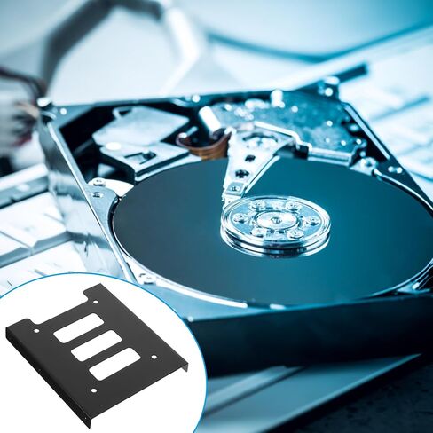 12 قطعة من 2.5 بوصة إلى 3.5 بوصة SSD إلى حامل تثبيت القرص الصلب، صينية محول للكمبيوتر المكتبي، محول خليج محرك الأقراص الداخلي المتوافق مع Sata SSD in Kuwait