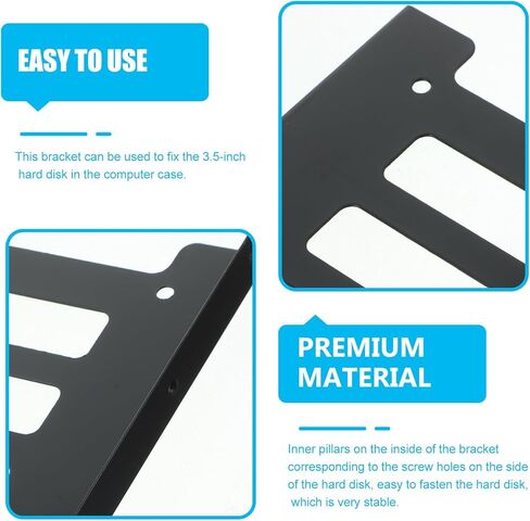 12 قطعة من 2.5 بوصة إلى 3.5 بوصة SSD إلى حامل تثبيت القرص الصلب، صينية محول للكمبيوتر المكتبي، محول خليج محرك الأقراص الداخلي المتوافق مع Sata SSD in Kuwait