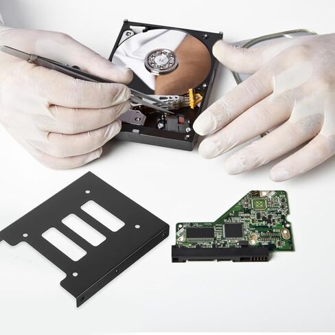 12 قطعة من 2.5 بوصة إلى 3.5 بوصة SSD إلى حامل تثبيت القرص الصلب، صينية محول للكمبيوتر المكتبي، محول خليج محرك الأقراص الداخلي المتوافق مع Sata SSD in Kuwait