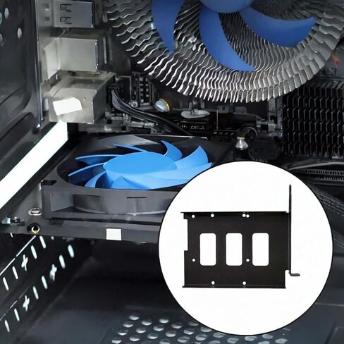 مجموعة تركيب محرك الأقراص الداخلية لمحول Drive Bay لـ PCI SSD HDD، محول SSD معدني قوي، دعامة تثبيت HDD - 3.5 بوصة أسود in Kuwait