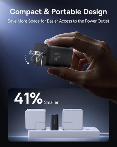 Baseus 2 Pack 65W USB C Charger Block & 22.5W Power Bank مدمج USB C Cable in Kuwait