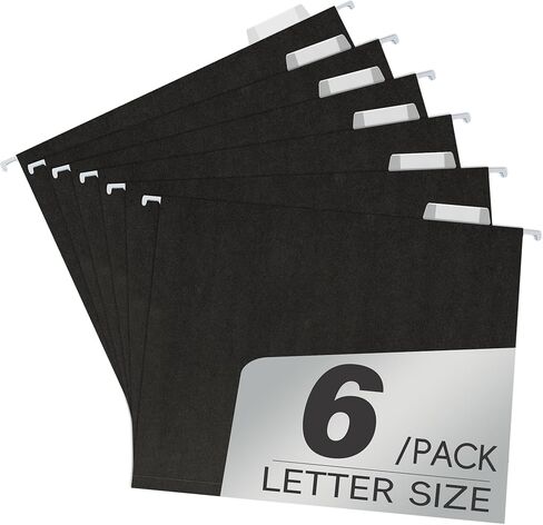 مجلدات ملف حجم الحروف - 25 حزمة ، 11 نقطة مخزون من الورق الأسود ، علامات تبويب قابلة للتعديل ، الجزء الأكبر لخزانة الإيداع in Kuwait