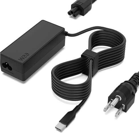 USB C Charger for Lenovo Laptop, Fast Adapter with Power Cord;with ThinkPad T14/T14s/T15/T16, X1 Carbon/T470/T480, L14/L15/L16, E14/E15/E16, ThinkBook,Yoga, Chromebook Other Type C Computer in Saudi Arabia