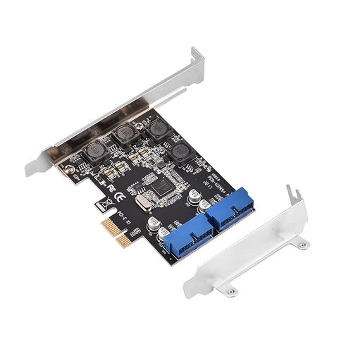 بطاقة توسيع Keenso PCIeUSB 3.0 مع 2 منفذ رأس 19pine للكمبيوتر المكتبي الداخلي المنخفض، تشغيل مستقر لعشاق الألعاب in Kuwait