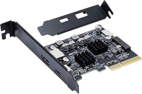 10Gbps USB 3.2 Connector To PCIE 4X Adapter Expansion Card 10Gbps Data Transfer Type C Adapter Card For Desktop in Saudi Arabia