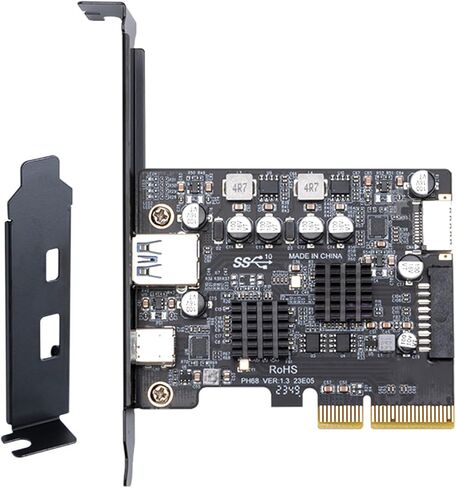 10Gbps USB 3.2 Connector To PCIE 4X Adapter Expansion Card 10Gbps Data Transfer Type C Adapter Card For Desktop in Saudi Arabia
