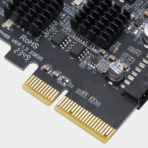 10Gbps USB 3.2 Connector To PCIE 4X Adapter Expansion Card 10Gbps Data Transfer Type C Adapter Card For Desktop in Saudi Arabia