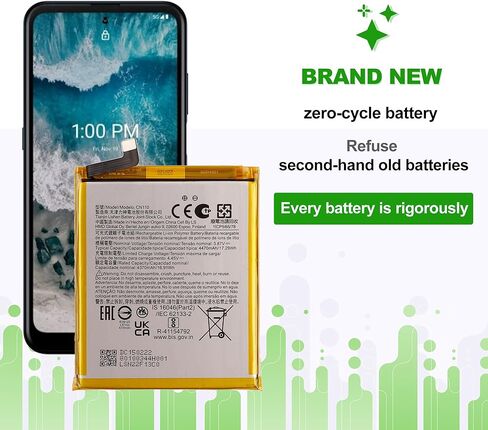 بطارية CN110 3.87 فولت 4470 مللي أمبير في الساعة، متوافقة مع هاتف Nokia X10 5G TA-1350 X100 5G TA-1399، تأتي مع أداة تركيب البطارية in Kuwait