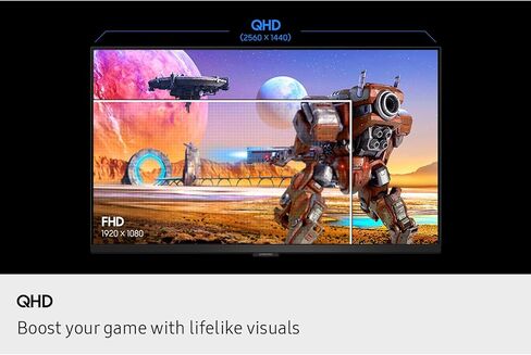 شاشة الألعاب Samsung Odyssey G6 G60F QHD مقاس 27 بوصة، معدل تحديث 350 هرتز، لوحة IPS سريعة، VESA DisplayHDR™ 400، متوافق مع NVIDIA G-Sync، AMD FreeSync™ Premium، حامل مريح، LS27FG60DENXZA in Saudi Arabia