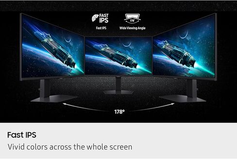 شاشة الألعاب Samsung Odyssey G6 G60F QHD مقاس 27 بوصة، معدل تحديث 350 هرتز، لوحة IPS سريعة، VESA DisplayHDR™ 400، متوافق مع NVIDIA G-Sync، AMD FreeSync™ Premium، حامل مريح، LS27FG60DENXZA in Saudi Arabia
