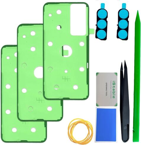 Back Cover Adhesive Tape Compatible with Samsung Galaxy S23 Ultra Rear Battery Door Housing Replacement Sticker Strips SM-S918B/DS, SM-S918U (3 Pack) in Saudi Arabia