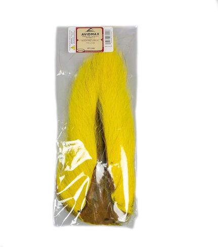Wapsi Bucktail Large, Yellow Tying Material Streamers Decievers Saltwater Patterns in Saudi Arabia