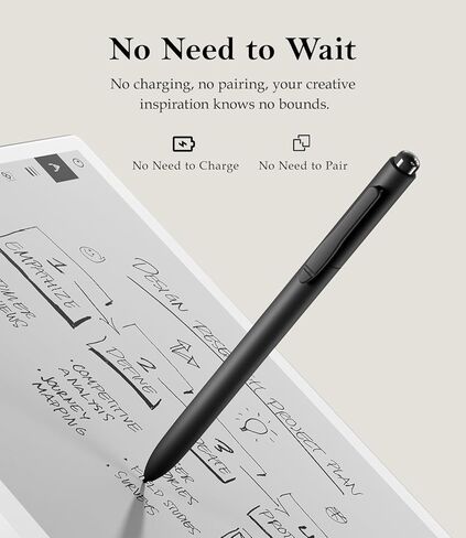 Stylus Pen for Remarkable 2/1, Digital Pen with Eraser for Kindle Scribe, 4096 Pressure Levels, No Charging, Palm Rejection, Tilt Support, Pencil Compatible with BOOX Onyx/Samsung/Wacom EMR Devices in Saudi Arabia