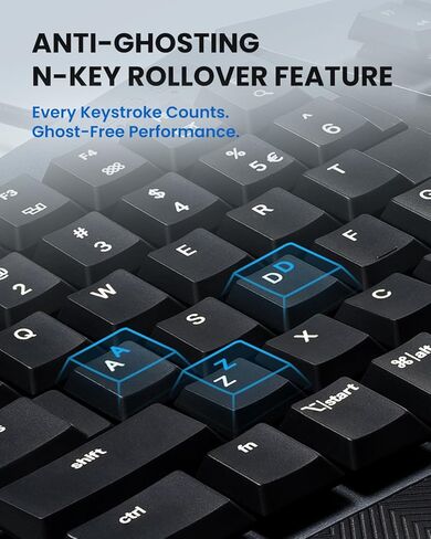 Perixx PERIBOARD-535BR [Firmware Updated] Wired Ergonomic Mechanical Keyboard - Full-Size - Low-Profile Brown Tactile Switches - NKRO Anti-Ghosting - Compatible with Windows and macOS in Saudi Arabia