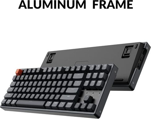 Keychron K8 Wireless Mechanical Keyboard, Tenkeyless Layout 87 Keys Bluetooth/Wired RGB Backlit with Gateron Optical Blue Switch Compatible with Mac Windows in Saudi Arabia