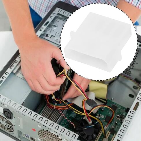 Lord of the Tools 4 قطع موصل طاقة أنثى 4 دبابيس IDE مع 16 دبابيس تجعيد ذكر لـ ATX SATA 18AWG 0.75 مم² in Saudi Arabia