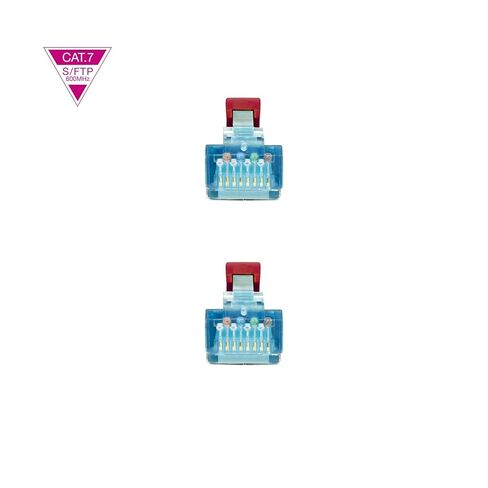 كابل الشبكة Blendend Cat.7 LSZH SFTP PIMF AWG26 أحمر 1 متر - سرعة نقل عالية، حماية متقدمة، مثالي للشبكات ذات الطلب العالي. in Kuwait