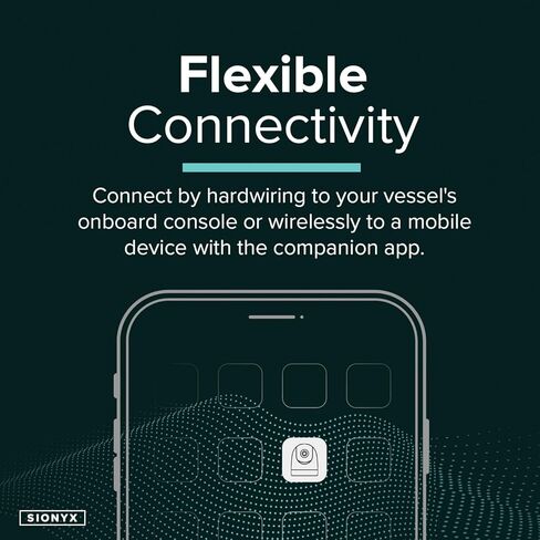 SiOnyx Nightwave Camera, Rugged Ultra-Low Light Color Night Vision Marine Boat Dome Camera | Easy-to-Use App Connectivity with RAM Mounts Tablet Mount System, Vinyl Cover and Signature Lens Cloth in Kuwait