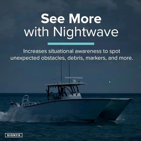 SiOnyx Nightwave Camera, Rugged Ultra-Low Light Color Night Vision Marine Boat Dome Camera | Easy-to-Use App Connectivity with RAM Mounts Camera Mount System and Signature Series Lens Cloth, Black in Kuwait
