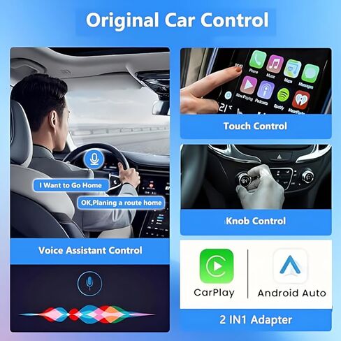 محول Carplay اللاسلكي لسوبارو Outback 2018 2019 2020 2021 2022 2023 2024 2025 2026، تحويل سلكي إلى محول تشغيل السيارة اللاسلكي وتشغيل اتصال سريع ومستقر in Kuwait