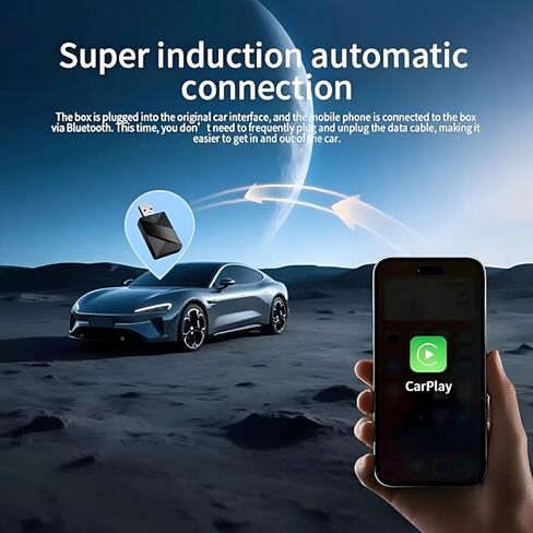 محول Carplay اللاسلكي لسوبارو Outback 2018 2019 2020 2021 2022 2023 2024 2025 2026، تحويل سلكي إلى محول تشغيل السيارة اللاسلكي وتشغيل اتصال سريع ومستقر in Kuwait