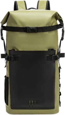 حقيبة جافة مقاومة للماء، حقيبة ظهر شديدة التحمل للمشي لمسافات طويلة، حقيبة إغلاق علوية للتجديف بالكاياك، والمشي لمسافات طويلة، والتخييم، وركوب القوارب - للرجال والنساء ﻿ in Kuwait