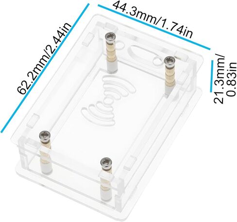 SING F LTD 2 قطعة ESP32 30-Pin حافظة أكريليك متوافقة مع لوحة تطوير ESP32 غلاف واقي in Kuwait
