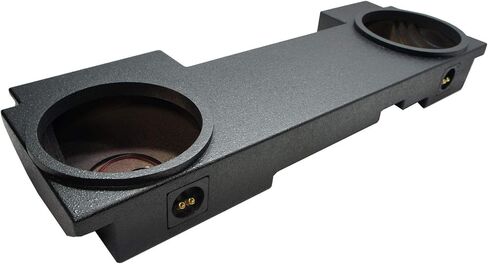 Harmony Audio متوافق مع 2002-2013 Chevy Avalanche Underseat Kicker Bundle CompR CWR12 مزدوج 12 بوصة غلاف صندوق فرعي مطلي بالكركدن وHarmony HA-A1500.1 Amp in Kuwait
