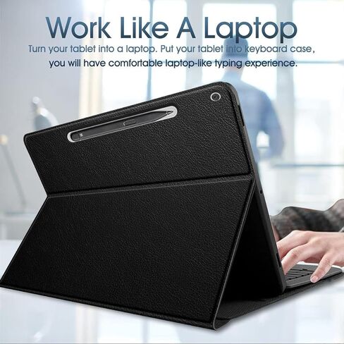Touchpad Keyboard Case for Microsoft Surface Pro 12 Inch 2025, Wineecy 3-Zone Backlight Detachable Wireless Trackpad Keyboard with PU Premium Folio Case for Surface Pro 1st Edition 12" 2025 in Saudi Arabia