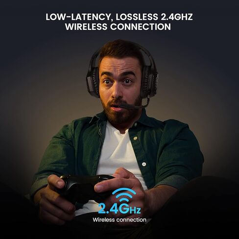 سماعات رأس EKSA E4 AirComfy مع خاصية إلغاء ضوضاء الميكروفون، سماعات رأس للكمبيوتر الشخصي، صوت محيطي واضح للغاية 263 جم خفيفة الوزن للغاية 3.5 مم سماعة كمبيوتر سلكية لأجهزة الكمبيوتر المحمول/PS4/PS5/Xbox/Switch in Kuwait