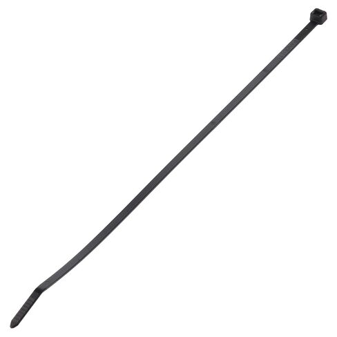 Panduit PLT2S-M100 Pan-Ty Cable Tie, Weather Resistant Polypropylene, Standard Cross Section, Curved Tip, 30lbs Min Tensile Strength, 1.88" Max Bundle Diameter, 0.052" Thickness, 0.19" Width, 7.4" Length, Black (Pack of 1,000) in Saudi Arabia