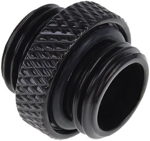 Alphacool Eiszapfen نيبل مزدوج G1/4 خيط إلى G1/4 تركيب محول خيط، أسود عميق in Kuwait