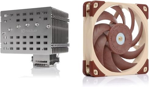 Noctua Bundle: 1x NH-P1 Passive CPU Cooler + 1x NF-A12x25 LS-PWM, Ultra Quiet Silent Fan in Saudi Arabia