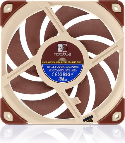 Noctua Bundle: 1x NH-P1 Passive CPU Cooler + 1x NF-A12x25 LS-PWM, Ultra Quiet Silent Fan in Saudi Arabia