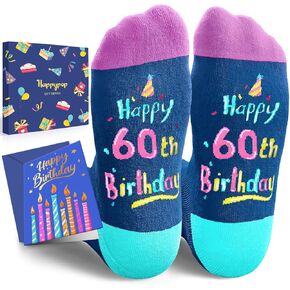 هدايا عيد الميلاد الـ 45 50 - جوارب Bday للنساء والرجال بعمر 45 و50 عامًا، هدايا عيد ميلاد سعيد مع البطاقات in Kuwait