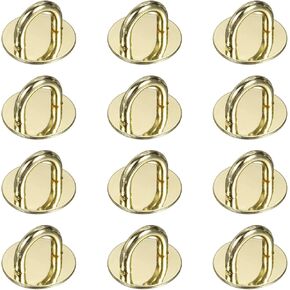 PATIKIL Metal Phone Charm Hook 0.7", 12Pcs Adhesive Circle Shaped Phone Finger Grip Hook Smartphones Keychain Ring Charm Loop for DIY Tablet Case Accessories, Gold in Kuwait