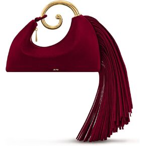 JW PEI Women's Nell Fringe Hardware Top Handle Bag - Burgundy in Kuwait
