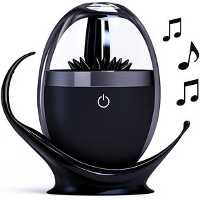 Bluetooth 5.0 Wireless Speaker with Magnetic Sound-Responsive Display – LED Lights, Liquid Visual Effect, Reacts to Music & Ambient Sound, Portable for Home or Desk in Saudi Arabia