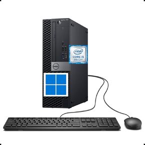 كمبيوتر مكتبي Dell OptiPlex 7060 SFF يعمل بنظام Windows 11، ومعالج Intel Core i5-8500، وذاكرة وصول عشوائي سعتها 8 جيجابايت، ومحرك أقراص SSD سعة 256 جيجابايت، ودعم 4K، ولوحة مفاتيح وماوس (متجدد) in Kuwait