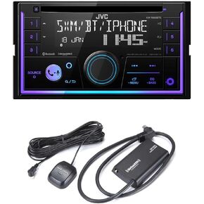 JVC KW-R950BTS 2-DIN CD Receiver BT/USB/Sirius XM/Amazon Alexa/13-Band EQ/Variable-Color Illumination with SXV300v1 Satellite Radio Tuner in Kuwait