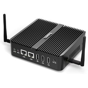 Baieyu Mini PC N100, 8GB RAM DDR4 128GB SSD, Mini PC Windows 11 Pro Dual Band WiFi, 4K HD/DP Triple Display/RS232 COM/BT4.2/USB3.0/Support Auto Power On, Micro PC in Saudi Arabia