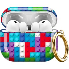 متوافق مع AirPods Pro 3 (2025)، حافظة لطيفة مضادة للصدمات للنساء والفتيات، غطاء واقي ناعم بإبزيم دائري ذهبي، تصميم مضاد للسقوط لطيف فاخر على شكل جلد الفهد in Kuwait