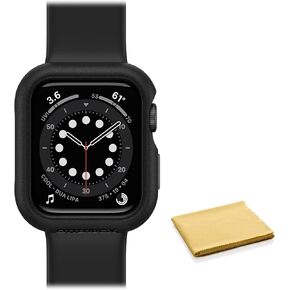 OtterBox All Day Case for Apple Watch Series 4/5/6/SE with Cleaning Cloth - Pavement (Black/Grey) in Kuwait